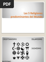 Las 5 Religiones Predominantes Del Mundo