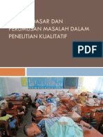 Konsep Dasar & Perumusan Masalah Penelitian Kualitatif