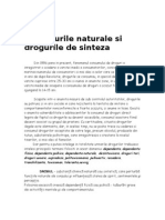 Drogurile Naturale Si Drogurile de Sinteza