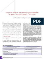 Long Term Losses in Pre-Stressed Concrete Member As Per IS 1343:2012 and IS 1343:1980