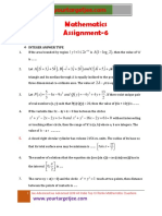 Mathematics Assignment P6