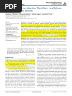 Wandering Mind MDF in University Revised