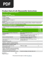 Product End-of-Life Disassembly Instructions