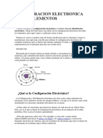 Configuracion Electronica de Los Elementos