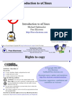 Introduction To Uclinux: Michael Opdenacker Free Electrons