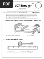 EVALUACION MATEM - Longitud Metro Centimetro