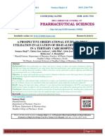 A Prospective Observational Study On Drug Utilisation Evaluation of High Alert Drugs Used in A Tertiary Care Hospital