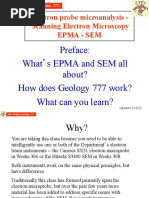 Electron Probe Microanalysis - Scanning Electron Microscopy Epma - Sem