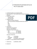 Notulen Rapat Persiapan Pelantikan Ketua Idi Ppu TH 2016