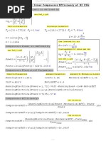 Compressor Efficiency Calculation