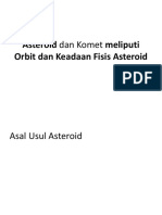 Asteroid Dan Komet Meliputi Orbit Dan Keadaan Fisis