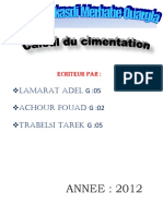 Calcul Du Cimentation G52