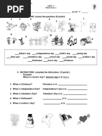 Unit: 7 Practice 1 Name: - Grade: 5°