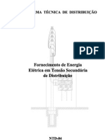 NTD-04 Fornecimento de Energia Elétrica em Tensão Secundária