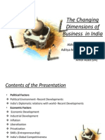 Changing Dimensions of Business in India