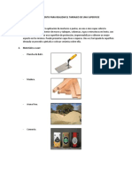 Procedimiento para Realizar El Tarrajeo de Una Superficie