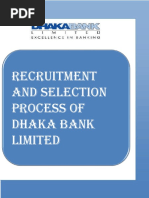 Recruitment and Selection Process of Dhaka Bank Limited