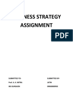 Business Strategy Assignment: Submitted To-Submitted by - Prof. A. K. MITRA Jatin Ibs Gurgaon 09BS0000950