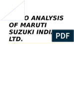 Ratio Analysis of Maruti Suzuki India Ltd.