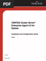 VERITAS Cluster Server Enterprise Agent 4.0 For Sybase: Installation and Configuration Guide