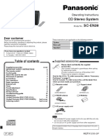 Manual Panasonic Stereo System SC-En38