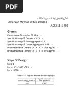 الطريقة الأمريكية لتصميم الخلطات