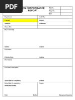 Non Conformance: Management Appointee