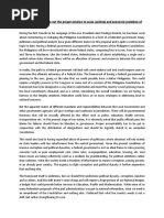 Essay # 4: "Federalism Is Not The Proper Solution To Socio-Political and Economic Problems of The Country"