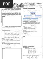 Matemática - Pré-Vestibular Impacto - Sistemas Lineares - Conceito e Classificação I