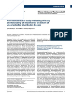 Non-Interventional Study Evaluating Efficacy and Tolerability of Rifaximin For Treatment of Uncomplicated Diverticular Disease