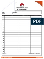 45 Job Specific Attendance Sheet