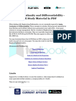 Limits Continuity and Differentiability GATE Study Material in PDF