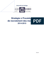 IHEC Strategie Procedure Recrutement