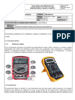 N.1 Guia para Manejo Del Multimetro y Protoboard