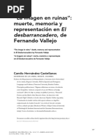 Camilo Hernández Castellanos - "La Imagen en Ruinas" Muerte, Memoria y Representación en El Desbarrancadero, de Fernando Vallejo PDF