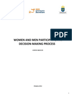 9908 Women and Men Participation in Decision Making Process