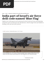 India Part of Israel's Air Force Drill Code-Named Blue Flag' - The Indian Express