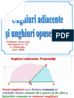 Unghiuri Adiacente Unghiuri Opuse La Virf