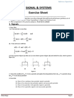 Exercise For Signal and Systems