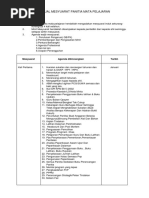 Jadual Mesyuarat Panitia Mata Pelajaran