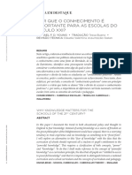 Michael Young Conhecimento Poderoso para As Escolas Do Sec Xxi PDF