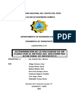 Determinación de La Viscosidad de Un Fluido Por El Método Del Viscosimetro Rotacional de Brookfield