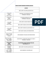 Contoh Rancangan Takwim Tahunan Kokurikulum 2018