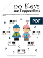 Christmas Music Worksheets Peppermint Piano Keys