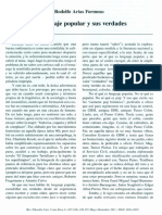 El Lenguaje Popular y Sus Verdades PDF