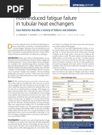 Flow-Induced Fatigue Failure in Tubular Heat Exchangers