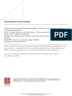 Canadian Political Science Association, Société Québécoise de Science Politique Canadian Journal of Political Science / Revue Canadienne de Science Politique