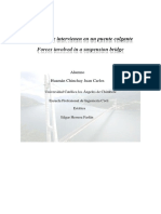 Fuerzas Que Intervienen en Un Puente Colgante PDF