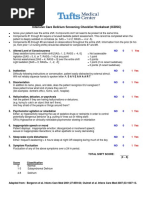 2013 Tufts ICU Delirium Screening Checklist