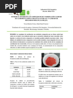 SINTESIS DE LOS COMPLEJOS DE DE COORDINACIÓN CLORURO DE CLOROPENTAAMINO COBALTO (CoCl (NH3) 5) Cl3 Y CLORURO DE HEXAMINOCOBALTO (Co (NH3) 6) Cl3.